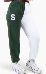 Michigan State Hype and Vice Color Block Sweatpants 